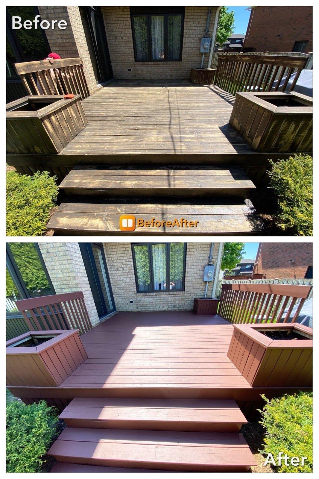 Terrasse avec balustrade